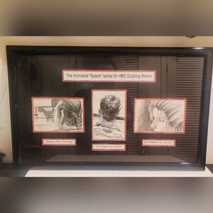 Spawn Anime Series Eric Randomsky Signed Hand Drawn For HBO Dubbing Mixers Rare!
